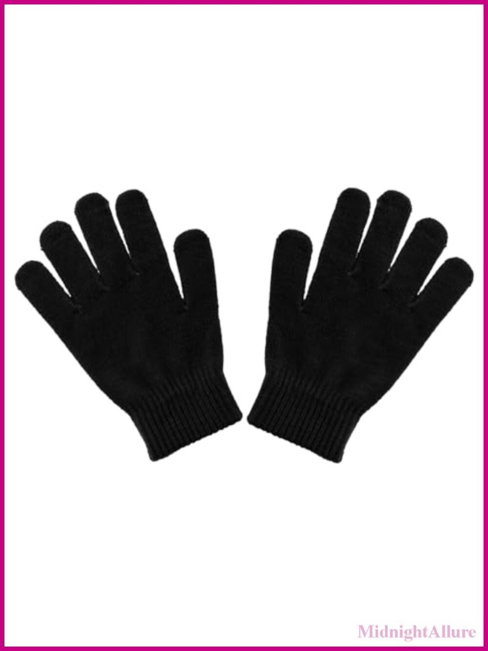 Womens Magic Knit Stretch Gloves One Size Lightweight Winter